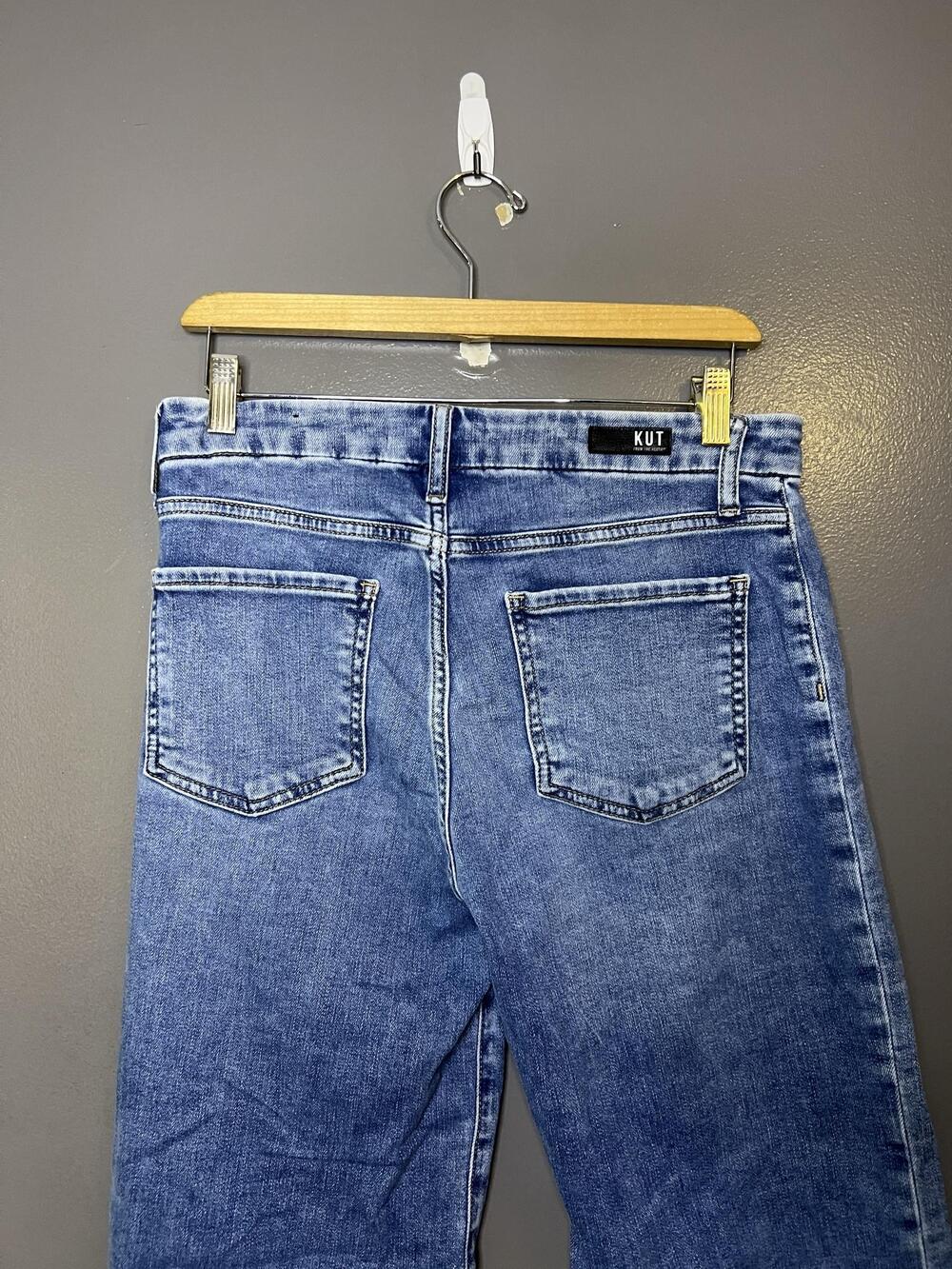 KUT From The Kloth Meg High Rise Wide Leg Jeans Womens 6L Medium Wash Blue Denim - Picture 5 of 9